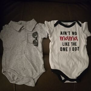 Stylish Gray and White Bodysuit Set for Kids